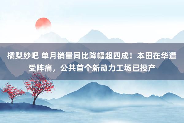橘梨纱吧 单月销量同比降幅超四成！本田在华遭受阵痛，公共首个新动力工场已投产