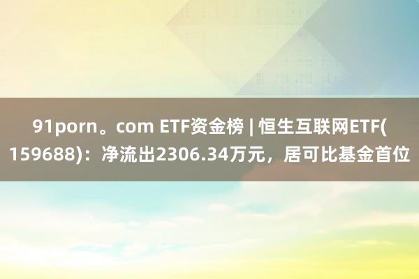 91porn。com ETF资金榜 | 恒生互联网ETF(159688)：净流出2306.34万元，居可比基金首位