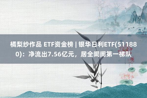 橘梨纱作品 ETF资金榜 | 银华日利ETF(511880)：净流出7.56亿元，居全阛阓第一梯队